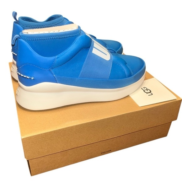 NWT UGG Neutra Neon Blue Slip-On Sneakers Women’s US Size 8 - Picture 8 of 13